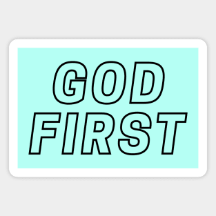 God First | Christian Typography Magnet